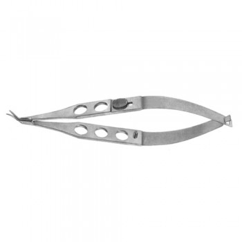 Troutman-Castroviejo Corneoscleral Scissor Right - Small Blades - With Lock Stainless Steel, 10.5 cm - 4 1/4"